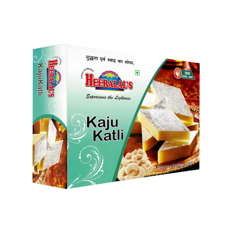 Heeralal's Kaju Katli box